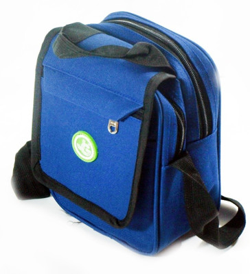 

JG Shoppe Men & Women Casual Blue Rexine Sling Bag