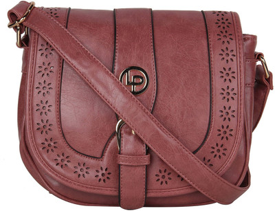 

Lino Perros Women Casual Maroon Leatherette Sling Bag