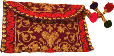 

Minky's Decor Men & Women Casual Purple, Gold Velvet, Cotton Sling Bag, Gold;purple