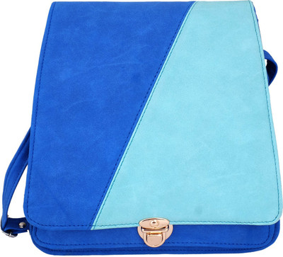 

Super Drool Women Casual Blue PU Sling Bag