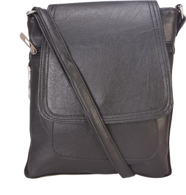 

Skyways Men & Women Casual Black Leatherette Messenger Bag