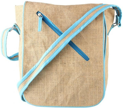 

Campus Sutra Men & Women Casual Beige Jute Sling Bag