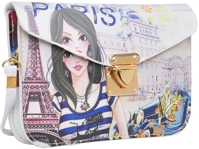 

Hawai Women Evening/Party Multicolor PU Sling Bag