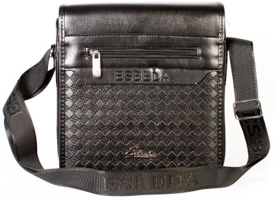 

Esbeda Men Formal Black PU Sling Bag