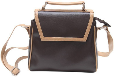

The Parallels Women Formal Black PU Sling Bag