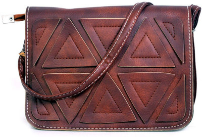 

Bags Craze Women Casual Brown PU Sling Bag