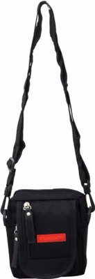 

Heels & Handles Women Casual Black Leatherette Sling Bag