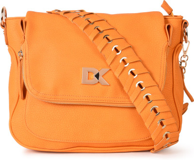 

Diana Korr Women Casual Yellow PU Sling Bag