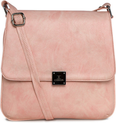 

Esbeda Women Casual Pink PU Sling Bag