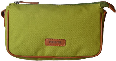 

Peperone Women Casual Green PU Sling Bag
