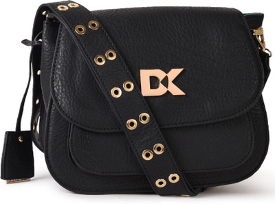 

Diana Korr Women Casual Black PU Sling Bag