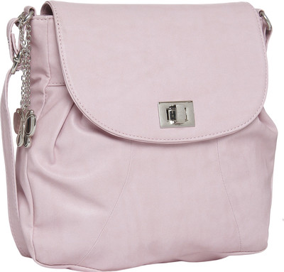 

Butterflies Women Casual Pink PU Sling Bag