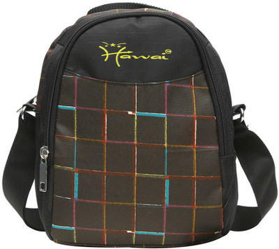 

Hawai Men & Women Casual Black Polyester Sling Bag