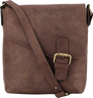 

Nehanchal Women Casual Tan Genuine Leather Sling Bag