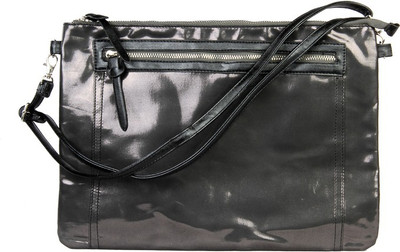 

Harp Men & Women Casual Black Leatherette Sling Bag