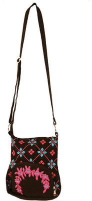 

Bag Factory Girls Casual Black, Pink, Blue Canvas Sling Bag, Black;blue;pink