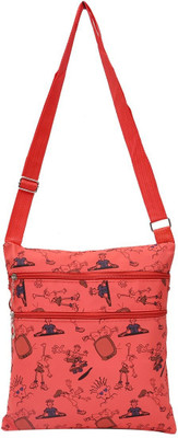 Hawai Women Casual Red Polyester Sling Bag
