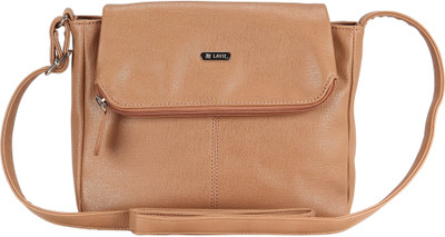 

Lavie Women Casual Brown Leatherette Sling Bag