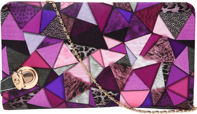 

Hawai Women Evening/Party Multicolor PU Sling Bag