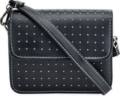 

Kazo Women Casual Black PU Sling Bag