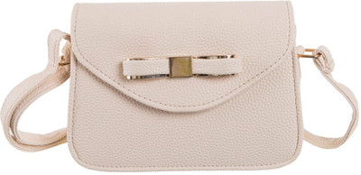 

Peaubella Girls Casual Beige PU Sling Bag