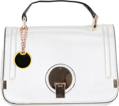 

Crawler Girls Casual White Leatherette Hand-held Bag