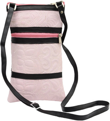 

Bagaholics Men & Women Casual Pink PU Sling Bag