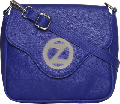 

Osaiz Women Casual Blue PU Sling Bag