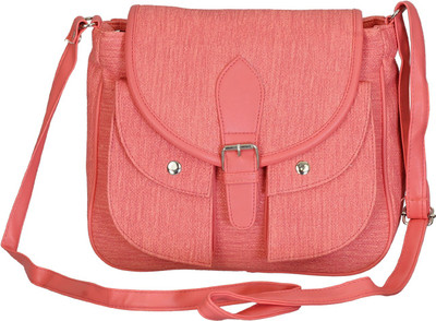 

Belladona Women Casual Pink PU Sling Bag