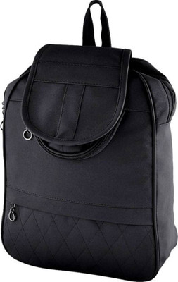 

Rapidcostore Girls Casual Black Leatherette Sling Bag