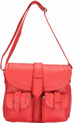 

Starz Women Casual Red PU Sling Bag