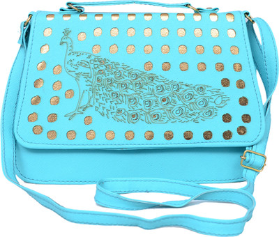 Scarlett Women Casual Blue PU Sling Bag