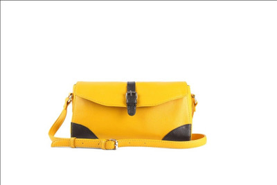

Bagsy Malone Women Casual Yellow PU Sling Bag