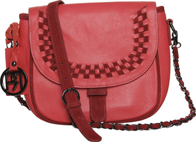 

Phive Rivers Women Evening/Party Red Genuine Leather Sling Bag