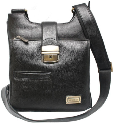 

Chanter Men & Women Casual Black Genuine Leather Sling Bag