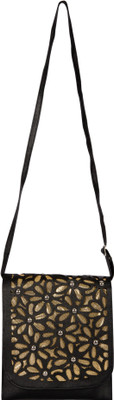 

Starz Women Casual Black PU Sling Bag