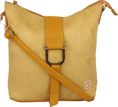 

Lino Perros Women Casual Yellow Leatherette Sling Bag