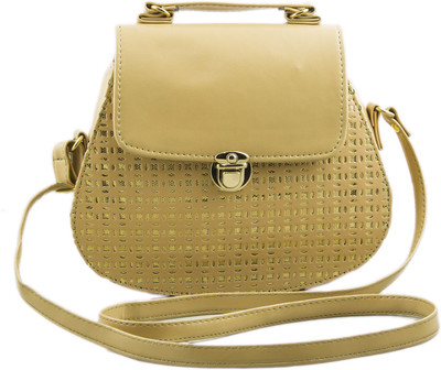 

Voaka Women Casual Beige PU Sling Bag