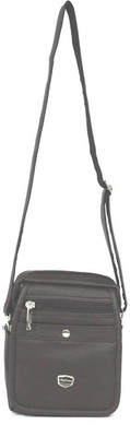 

My Choice Men Casual Brown PU Sling Bag