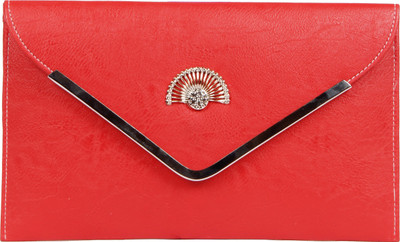 

Alexa India Women Casual Red Leatherette Sling Bag