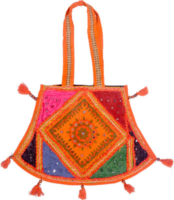 

Shopolics Girls Casual Multicolor Cotton Shoulder Bag