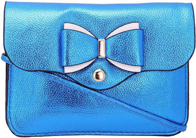 

Giant Roots Women Evening/Party Blue PU Clutch