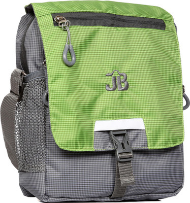 

Just Bags Men & Women Casual Grey, Green Polyester Sling Bag, Green;grey