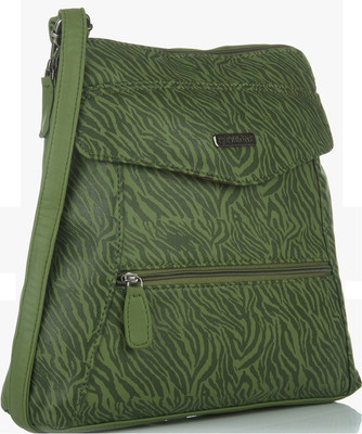 

Peperone Women Casual Green PU Sling Bag