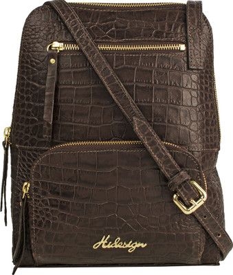 Hidesign Women Brown Genuine Leather Sling Bag available at flipkart for Rs.3996
