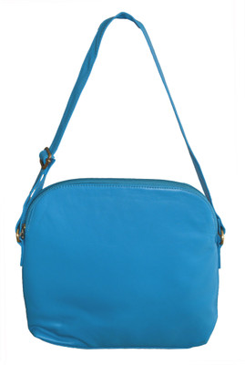 

Comfty Girls Casual Blue Leatherette Sling Bag