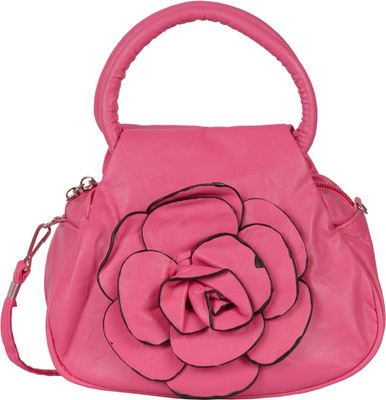 

Prettyvogue Girls Casual Pink PU Sling Bag