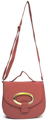 

Fashion Knockout Women Casual Maroon Leatherette Sling Bag