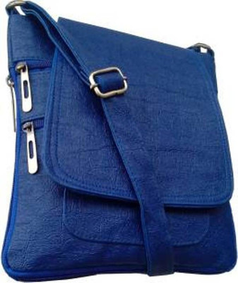 

Anas Women Casual Blue PU Sling Bag