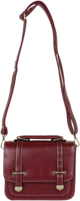

PamperVille Women Red PU Sling Bag